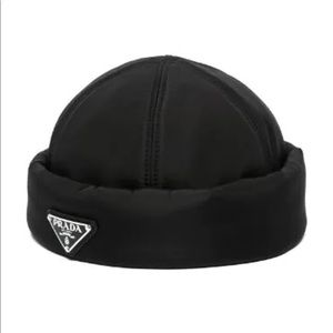 Logo-Plaque Padded Beanie